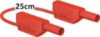 Sicherheitsmessleitung 4mm, 25cm rot, 600 V, CAT III ~ 1000 V, CAT II / 32A