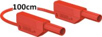 Sicherheitsmessleitung 4mm, 100cm rot, 600 V, CAT III ~ 1000 V, CAT II / 32A