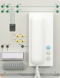 Installationsboard Haustelefon Standard mit Audioauskopplung für Gebäudekommunik