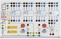 Installationsboard RCD, (FI)-Schutzschalterboard mit Auslösesimulation