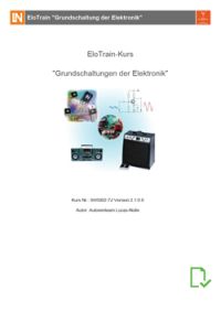 Handbuch EloTrain Grundschaltungen der Elektronik