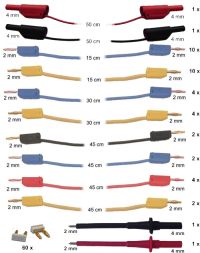 Messleitungs- und Steckersatz 2mm, E-Technik/Elektronik/Digitaltechnik