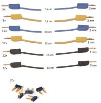 Messleitungssatz 2mm, Brückenstecker 2/5mm für CO4204-4N