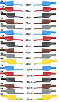 Sicherheitsmessleitungssatz 4mm (88 Stück)