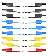 Sicherheitsmessleitungssatz 4mm (32 Stück) für Instrain