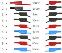 Sicherheitsmessleitungssatz EMT1,  2mm (33 Stück) und 4/2mm (4 Stück)