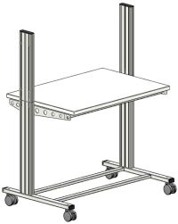 Mobiler InsTrain/CarTrain Experimentierstand, SybaPro 1070x1350x700mm (BHT)