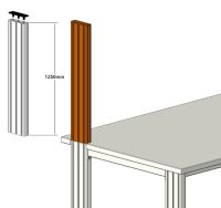 SybaPro Alu-Profilverlängerung 1250mm zur Montage von Zubehörteilen ohne Öffnung