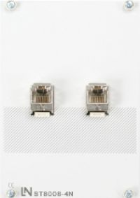 RJ45 Netzfeld für PC-Vernetzung, (18TE)