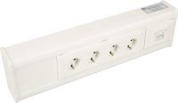 Energieversorgung, 4-fach Steckdose, RJ45 Doppeldose CAT 6A