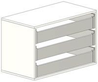 Schubladenblock mit 3 Schubladen passend für Aufbewahrungsschrank 962x510x51mm (