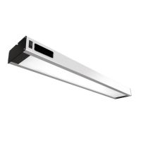 LED-Arbeitsplatzleuchte 29,5W, dimmbar, inkl. Halter für Tischbreite 1200mm