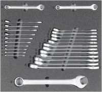 Kfz-Werkzeugsatz 3, Ringmaulschlüssel (25 Teile), Einlagengröße 500x450mm