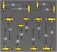 Kfz-Werkzeugsatz 8, Inbus/Torx-Schraubendreher (13 Teile) Einlagengröße 500x450m